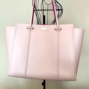 kate spade annelle arbour hill baby pink tote